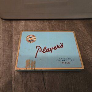 player's metal cigarette box